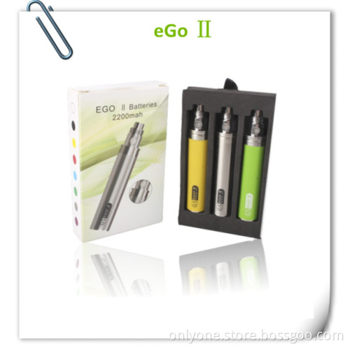 Wholesale 2200mAh EGO II Battery with Huge Volume 8 Colors Battery Factory Price